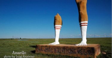 Amarillo, Giant Legs by Luigi Anzivino