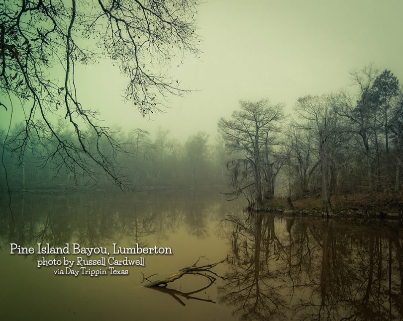 Pine Island Bayou in Lumberton by Russell Cardwell