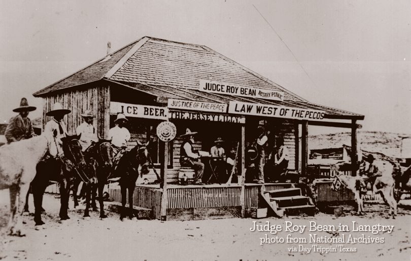 Judge Roy Bean holds court in Langtry