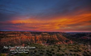 Palo Duro Canyon sunset by Scott Booth